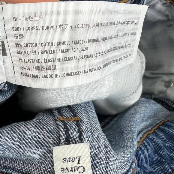 SOLD Abercrombie & Fitch Curve Love High Rise Mom Shorts 4" Denim Size 28 / 6 - Picture 7 of 7